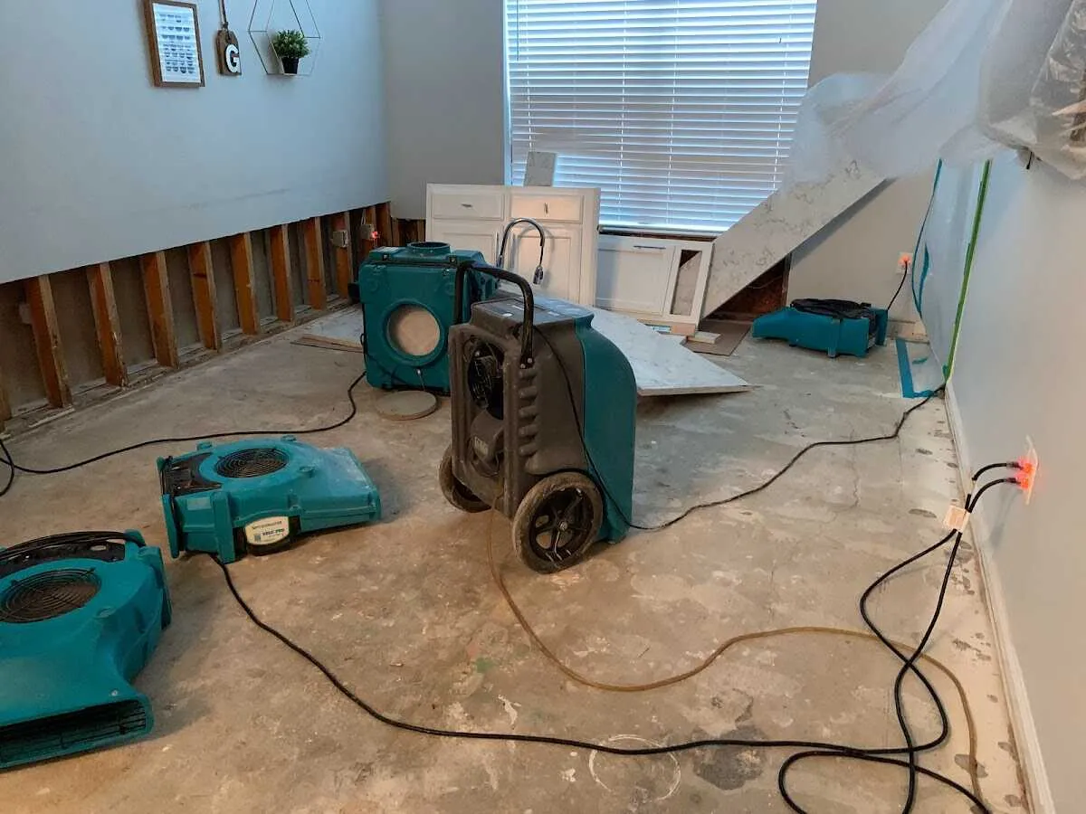 Dehumidifier in flood-cut room for Water Extraction & Removal in Loyalsock